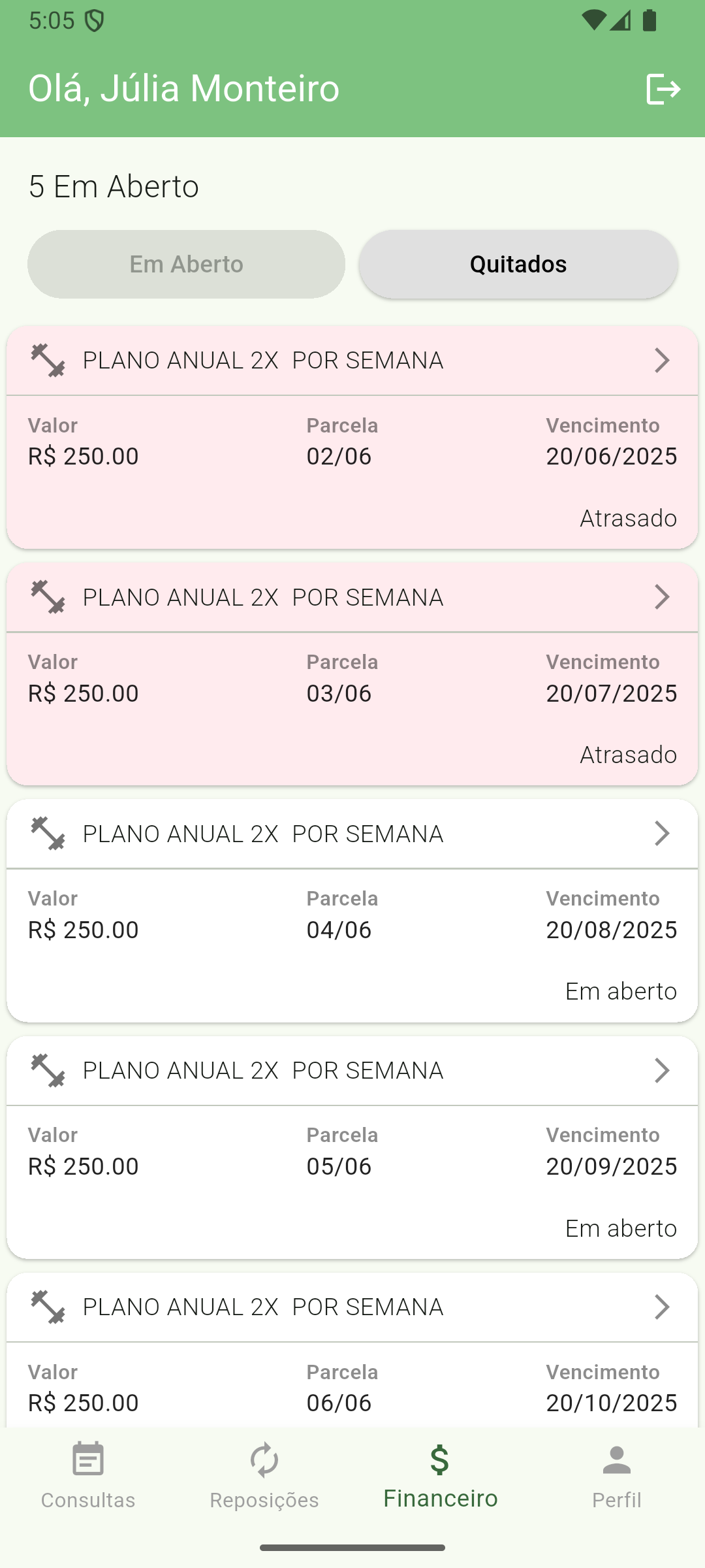 Pagamentos